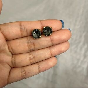 Kate Spade Black Crystal Stud Earrings